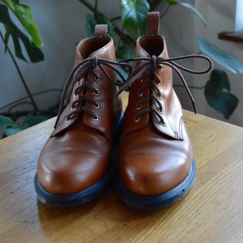 Dr Martens Emmeline Oak Leather Boots Doc Martens Women’s Size US 9 - Picture 2 of 6